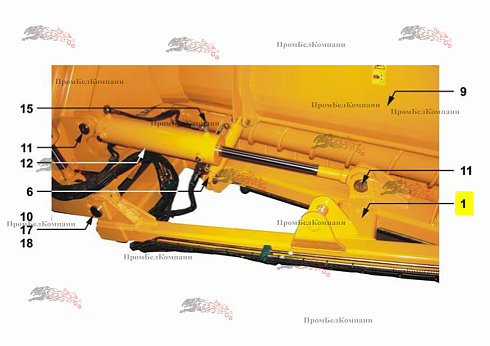 Изображение несущая рама 19-m08-006-031 для свеклопогрузчика franz kleine (кляйн) rl 200 sf mouse (мышка)