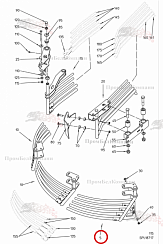 Картинка запчастей: Направляющая гребенка 100.98998 для свеклоуборочного комбайна Grimme Rexor 620/630