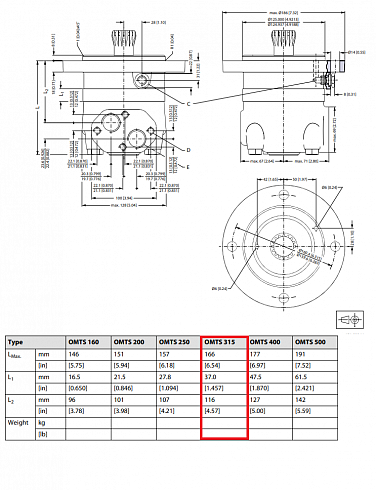 Гидромотор героторный SAUER DANFOSS  OMTS 315 HD  ( OMTS315HD ) 151B0315 / Kesla 3160265 ( MTS 315, Ponsse 0067108 (11160127), HMTS 315,  BMTS 315 ) для гидроманипулятора KESLA 1395H, харвестерных головок Ponsse H60 / H60E