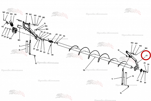 Выносной кронштейн 101.01921 для свеклоуборочного комбайна Grimme Rexor 620/630