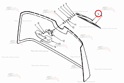 Картинка запчастей: Рычаг стеклоочистителя B81.01062 для свеклоуборочного комбайна Grimme Rexor 620/630