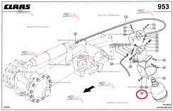 Картинка гидроаккумулятор 0007507992 для комбайна claas lexion 560