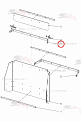 Картинка запчастей: Скоба сверху 015.89995 для свеклоуборочного комбайна Grimme Rexor 620/630