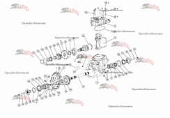 Картинка запасные части к коробке передач sauer bibus icvd-gt-s1n-233v-147 для телескопического погрузчика dieci agri tech 35.7 vs