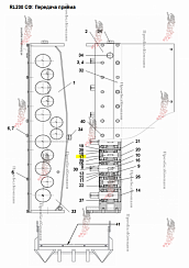 Картинка промежуточный вал (ось) 16-m00-007-020-007 spp.08681 для свеклопогрузчика franz kleine (кляйн) rl 200 sf mouse (мышка)