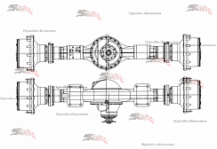 Картинка запчастей: Мост 342.05.01.000-02 для АМКОДОР 332В; 332С4; 342; 342В; 342С-03; 342С4; 342Р; 352; 352Л 352С; 352С-02