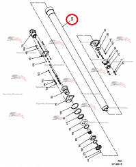 Картинка запчастей: Стальной валец 101.03847 для свеклоуборочного комбайна Grimme Rexor 620/630