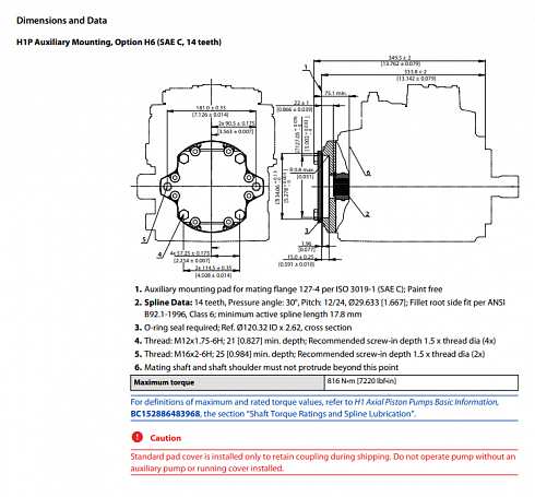 H1P165L Гидронасос аксиально-поршневой Sauer DANFOSS ( model 83050054 ) H1-P-165-L-D-A-P7-C2-C-D3-L-G2-H6-L-42-L-42-L-M-26-P2-NNN-D4F / H1P165LDAP7C2CD3LG2H6L42L42LM26P2NNND4F