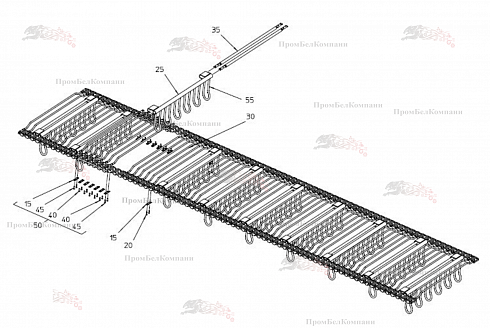 Транспортер кольцевой элеватора 300.89840 для свеклоуборочного комбайна Grimme Rexor 620/630