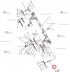 Картинка запчастей: Гидроцилиндр ведущий (цилиндр двойного действия) 092.02166 для свеклоуборочного комбайна Grimme Rexor 620/630