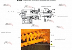 Картинка запчастей: Приемный вал правый 27-M00-006-237 для свеклопогрузчика Franz Kleine (Кляйн) RL 200 SF Mouse (Мышка)