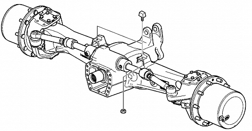 Передний мост AL171799 для тракторов John Deere 
