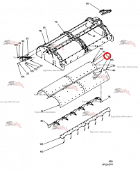 Картинка запчастей: Обшивка 076.05673 для свеклоуборочного комбайна Grimme Rexor 620/630
