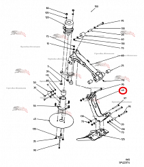 Картинка запчастей: Рычаг 101.06867 для свеклоуборочного комбайна Grimme Rexor 620/630