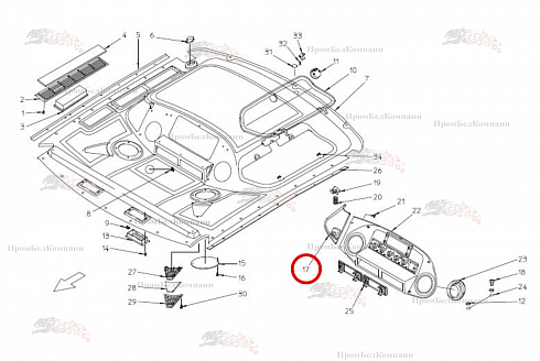 Заслонка B81.01029 для свеклоуборочного комбайна Grimme Rexor 620/630