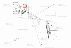 Картинка запчастей: Мотор стеклоочистителя B81.01162 для свеклоуборочного комбайна Grimme Rexor 620/630