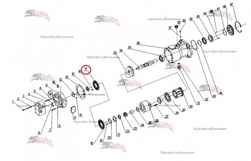Распределитель MFS33-00.008 / МП33-00.008 для мотора МП-33, SMF-20