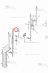 Картинка запчастей: Амортизатор B89.02505 для свеклоуборочного комбайна Grimme Rexor 620/630