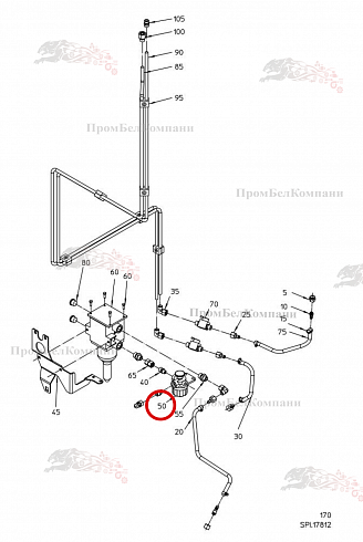 Ручной насос B80.00043 для свеклоуборочного комбайна Grimme Rexor 620/630