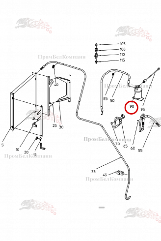 Коллектор ( осушитель ) B81.00302 для свеклоуборочного комбайна Grimme Rexor 620/630