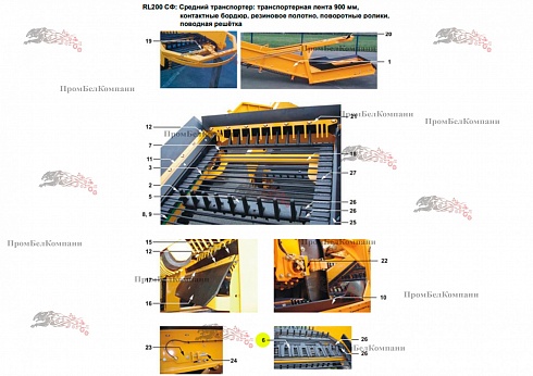 Изображение запчастей: Камнеотводная заслонка 25-M11-009-006-004 для свеклопогрузчика Franz Kleine (Кляйн) RL 200 SF Mouse (Мышка)