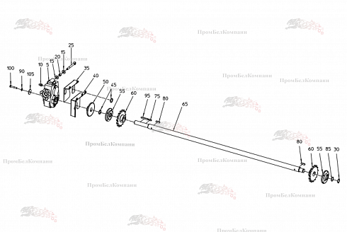 Привод SPI.01380 для свеклоуборочного комбайна Grimme Rexor 620/630