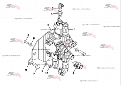Картинка гидрораспределитель золотниковый jcb 332/k5287 c22k491 для  jcb js145w, jcb js160w, jcb js175w, jcb js20mh, jcb js115