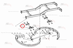 Картинка запчастей: Качающийся рычаг 100.99022 для свеклоуборочного комбайна Grimme Rexor 620/630