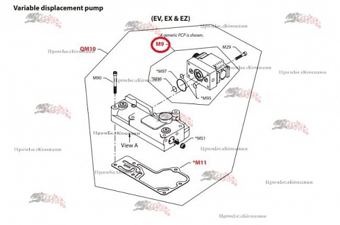 Электромагнитный клапан ( блок управления ) Sauer Danfoss MCV110A1058 для гидронасосов Sauer Danfoss серии 90