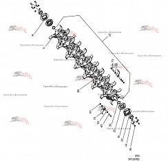 Картинка запчастей: Роторный вал SPI.00182 для свеклоуборочного комбайна Grimme Rexor 620/630
