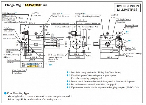 A145 Гидронасос аксиально-поршневой Yuken A145-FR04E175B-V-60377 ( A145FR04E175BV60377 )