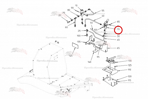 Тормозной клапан B92.50211 для свеклоуборочного комбайна Grimme Rexor 620/630