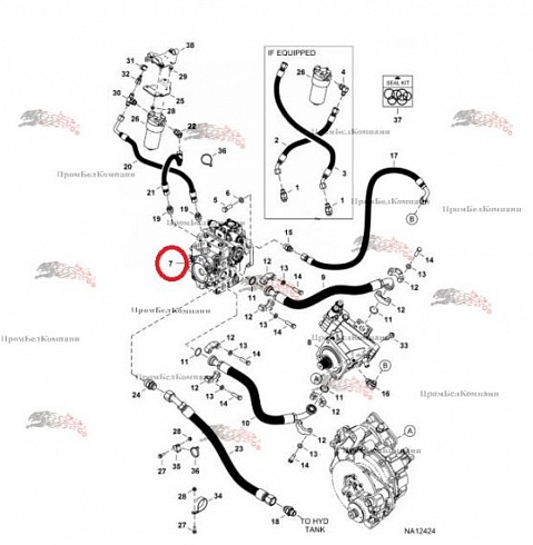 H1P078R / H1P078 Гидронасос аксиально-поршневой Bobcat 7329983 / Sauer Danfoss 83063603 ( H1P078RAAB5C3CD8HF1H5K45K45CP30P1C05NNN ) для Bobcat TL34.65HF, TL35.70, TL38.70HF, TL43.80HF, TL723, TL923, V723, V923