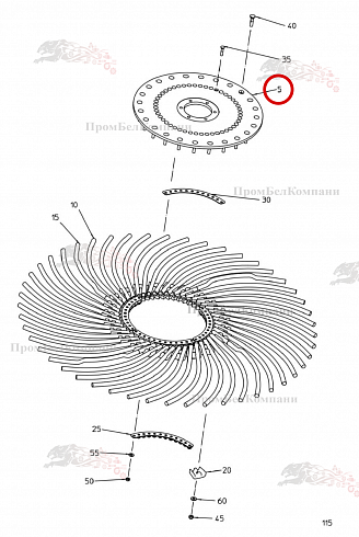 Щиток 015.88221 для свеклоуборочного комбайна Grimme Rexor 620/630