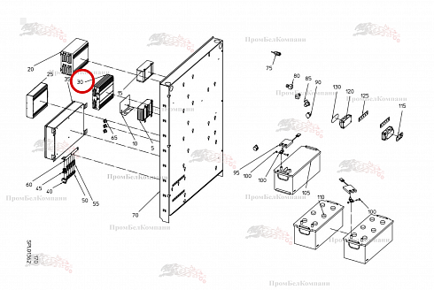 Процессор MDA II B94.03009 для свеклоуборочного комбайна Grimme Rexor 620/630