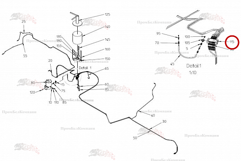 Распределитель VPKM-5-07982 B92.50689 для свеклоуборочного комбайна Grimme Rexor 620/630