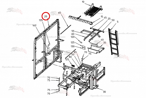 Рама 100.98832 для свеклоуборочного комбайна Grimme Rexor 620/630