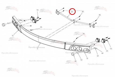 Передняя дуга 100.99200 для свеклоуборочного комбайна Grimme Rexor 620/630