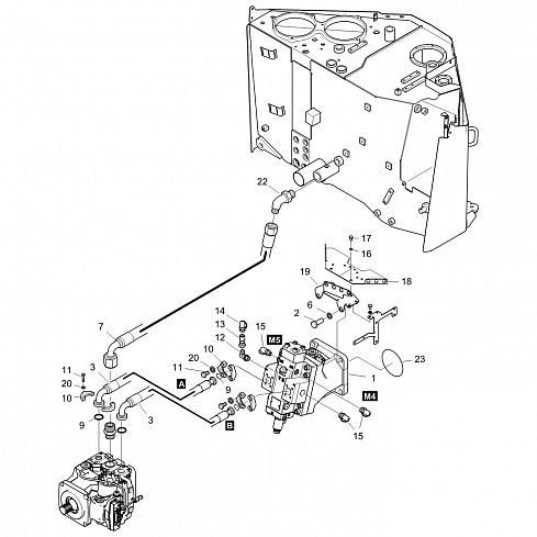 Гидромотор Sauer Danfoss (KOMATSU) 5202175 для форвардера Komatsu 865