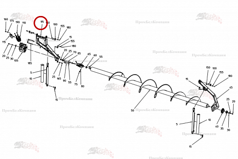 Кронштейн сзади 101.01922 для свеклоуборочного комбайна Grimme Rexor 620/630