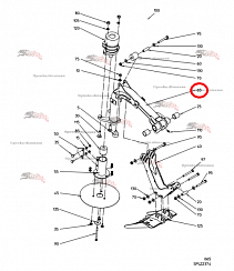 Картинка запчастей: Роторный держатель 101.06868 для свеклоуборочного комбайна Grimme Rexor 620/630