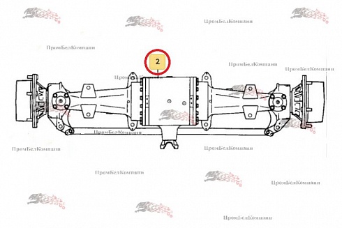 589/10321 корпус центрального редуктора ( корпус главной передачи)  ведущего моста JCB 58910321