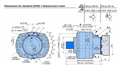 MSE25 / MSE 25 / MS25 / MS 25  Гидромотор радиально-поршневой  Poclain Hydraulics MS25-2-111-F50-2A50-00-MP / 006443711 J 
