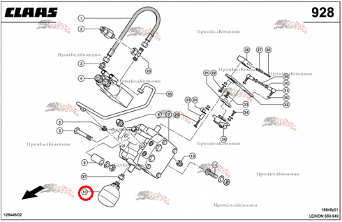 Гидроаккумулятор 0006689270 для комбайна CLAAS LEXION 560