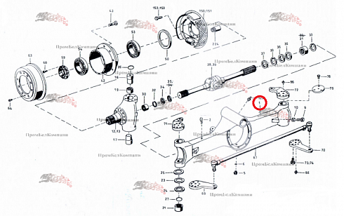 Корпус моста 82.4169.AG для свеклопогрузчика Franz Kleine (Кляйн) RL 200 SF Mouse (Мышка)