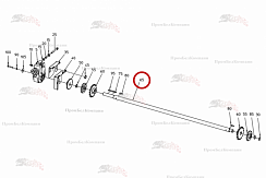 Картинка запчастей: Бункерный вал 037.07288 для свеклоуборочного комбайна Grimme Rexor 620/630