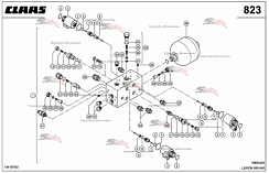 Картинка гидроаккумулятор 0000775911 для комбайна claas lexion 560