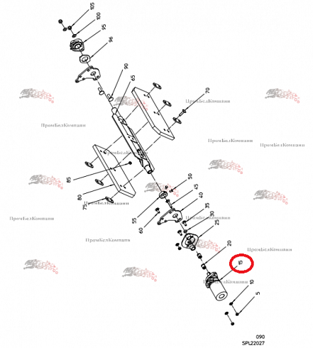 Гидромотор TE390 B92.03775 для свеклоуборочного комбайна Grimme Rexor 620/630