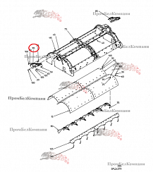 Картинка запчастей: Консоль короткая справа 101.04307 для свеклоуборочного комбайна Grimme Rexor 620/630