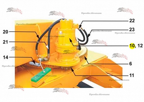 Изображение запчастей: Планетарная передача 20-M10-007-086 для свеклопогрузчика Franz Kleine (Кляйн) RL 200 SF Mouse (Мышка)